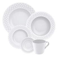 Aparelho De Jantar Tramontina Ingrid Em Porcelana 20 Peças