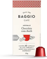 Baggio Café Cápsulas De Café Aroma Chocolate Com Avelã Compatível Com Nespresso Contém 10 Cápsulas