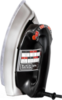 Black Decker Ferro de Passar Roupa a Seco, Metálico Preto, Modelo VFA1110XM6, 220V