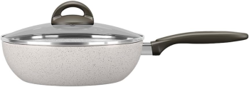 Brinox – Wok com Tampa 28Cm 4,1L Ceramic Life Suprema – Vanilla