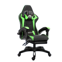 Cadeira Ergonomica Gamer Com Apoio Para Os Pés（verde)
