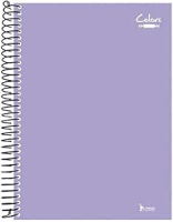Caderno 10 matérias 200 folhas Lilás Linha Colors Tamoio
