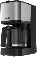 Cafeteira Oster Inox, 1,2L, 220V, Preta/Inox, 750W, OCAF600