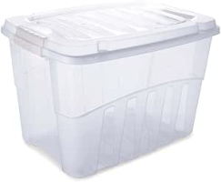 Caixa 56 l com Trava, Plasútil, Incolor