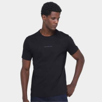 Camiseta Calvin Klein Jeans Logo Masculina – Preto