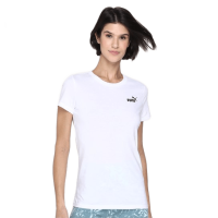 Camiseta Puma Small no. 1 Logo Feminina – Branco