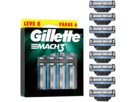 Carga para Aparelho de Barbear Gillette Mach3 – 8 Unidades