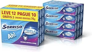 Creme Dental Limpeza completa Sorriso Sorriso Tripla limpeza completa Tripla Limpeza Completa 70g Leve mais Pague menos