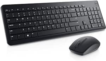 Dell – KM3322W, Teclado e Mouse sem fio, Preto