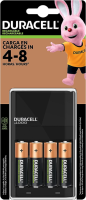 Duracell – Carregador De Pilhas Recarregáveis Aa E Aaa Com 4 Pilhas Aa
