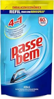 Facilitador de Passar Roupas Passe Bem 4 em 1 Refil 400ml