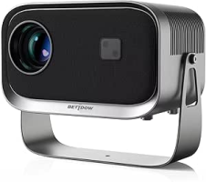 [Foco elétrico]Bettdow Mini Projetor Portatil 360° Tv Android/ios 4k 1080p 9000 Lumens, Smart Projetores Retroprojetor 150 ANSI, WIFI 5G+2.4G, Eletronico Correção Trapezoidal
