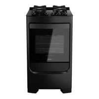 Fogão 4 Bocas Consul Mesa De Vidro Preto – Acendimento Automático Cfo4vbe