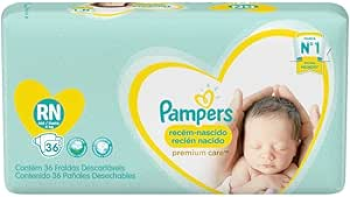 Fralda Pampers Premium Care RN – 36 fraldas