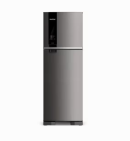 Geladeira Brastemp Frost Free Duplex 375 Litros Cor Inox Com Espaço Adapt – Brm45jk – 110v