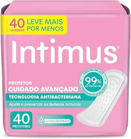 Intimus® Protetor Díário Tecnologia Antibacteriana – 40 UN