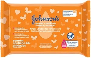 Johnson’s Baby Lenços Umedecidos Limpeza e Suavidade,44un