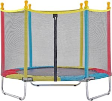 Justfun, Cama Elástica Infantil 1,40m Ou 1,80m Trampolim Infantil Cama Elástica Resistente Pula Pula Premium Para Área Interna Ou Externa Playground Brinquedo Diversão Para Crianças Brincar