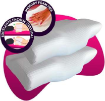 Kit 2 Travesseiros Ergonômicos – I wanna sleep – Cervical Original®, suporte ideal. Contra dores no pescoço e na coluna. Combate a insônia e o ronco.