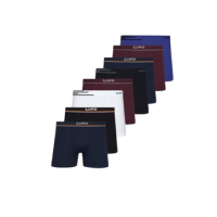 Kit 8 Cuecas Boxer Lupo Microfibra Box Sem Costura Adulto Masculino 436