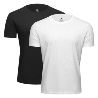 Kit Camisetas Hering Slim Básicas 2 Peças Masculino – Branco+Preto
