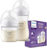 Kit Duplo Mamadeiras Pétala 125ml e 260ml – SCD838/26 Avent