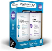 Kit Escova Semi Definitiva Zero 2x300ml Forever Liss