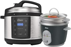 Kit Panela de Pressão e Panela Elétrica de Arroz Oster – 220V