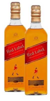 Kit Whisky Johnnie Walker Red Label 750ml com 2 unidades