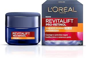 L’Oréal Paris Creme Facial Antirrugas Revitalift Pro Retinol Cuidado Diurno FPS20, 49g
