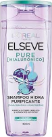 L’Oréal Paris Elseve Shampoo Hidra Purificante Pure Hialurônico, Purifica o Couro Cabeludo e Hidrata até as Pontas, 400ml