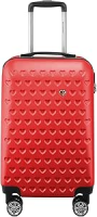 Mala de Bordo 10 kg em ABS com Cadeado Rodas 360º Gladiador C1MB Vermelho