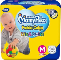 MamyPoko Fralda-Calça Dia&Noite M 68 Unidades