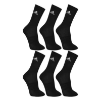 Meia Adidas Cano Alto Com 6 Pares – Preto
