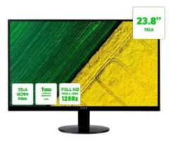Monitor Acer Ultra-Thin SA240Y G0, 23.8″” LED IPS, Full HD, 120Hz, 1ms, HDMI e VGA, Adaptive-Sync – UM.QS0AA.005