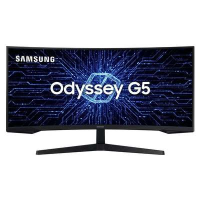 Monitor Gamer Samsung Odyssey G5 34″ UWQHD, Tela Curva Ultrawide, Painel VA, 165Hz, 1ms, HDR10, HDMI, DP, FreeSync Premium