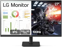 Monitor LG 27” IPS, Full HD, 100Hz, HDMI, Ajuste de Inclinação – 27MS500-B