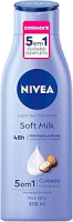 NIVEA Hidratante Desodorante Soft Milk 200ml – Hidratação para pele seca, com textura leve e sensação de suavidade que deixa a pele macia, cheirosa e hidratada por 48h