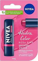 NIVEA Hidratante Labial Hidra Color 2 em 1 Rosa Pink 4,8g