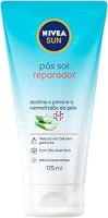 NIVEA SUN Pós Sol Reparador 175ml – Com bio Aloe Vera, o pós-sol acalma e previne a vermelhidão da pele, com efeito antioxidante e textura em gel, promovendo sensação de alívio instantâneo