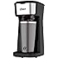 Oster Cafeteira 2Day Inox 2 em 1 com Copo Térmico, 110V, Preto/Inox, 600W, OCAF200