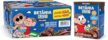 Pack Bebida Láctea Betânia Kids Chocolate 200ml – 9 Unidades