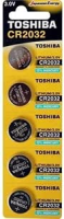 Pilha Moeda Lithium 3V CR2032 (C/5 Pilhas) Toshiba