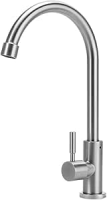 Pingoo.Casa, Torneira para Cozinha, Aço Inox 304, Escovado, Aporé, Prata