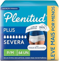 Plenitud Roupa Íntima Plus para Incontinência P/M – 64 un