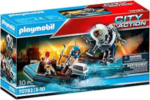 Policia Com Jet Pack E Barco