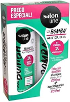 Salon Line, Kit Shampoo e Condicionador, SOS Bomba, Antiqueda – Todos os Tipos de Cabelo, 200 ml cada