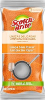 Scotch-Brite, 3M, Esponja para Louças Delicadas, 03 Unidades – Laranja
