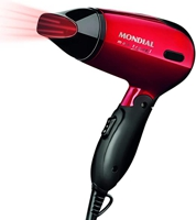Secador Mondial, Max Travel, Bivolt, Preto/Vermelho, 1200W – SC-10