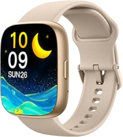 SmartWatch, relogio smartwatch com Ecrã tátil e Alexa, à prova d’água IP68, relogio smartwatch feminino e masculino, com modo esportivo e recebimento de notificações (rosa)